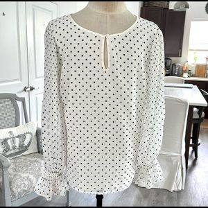 Talbots Polka Dot Blouse